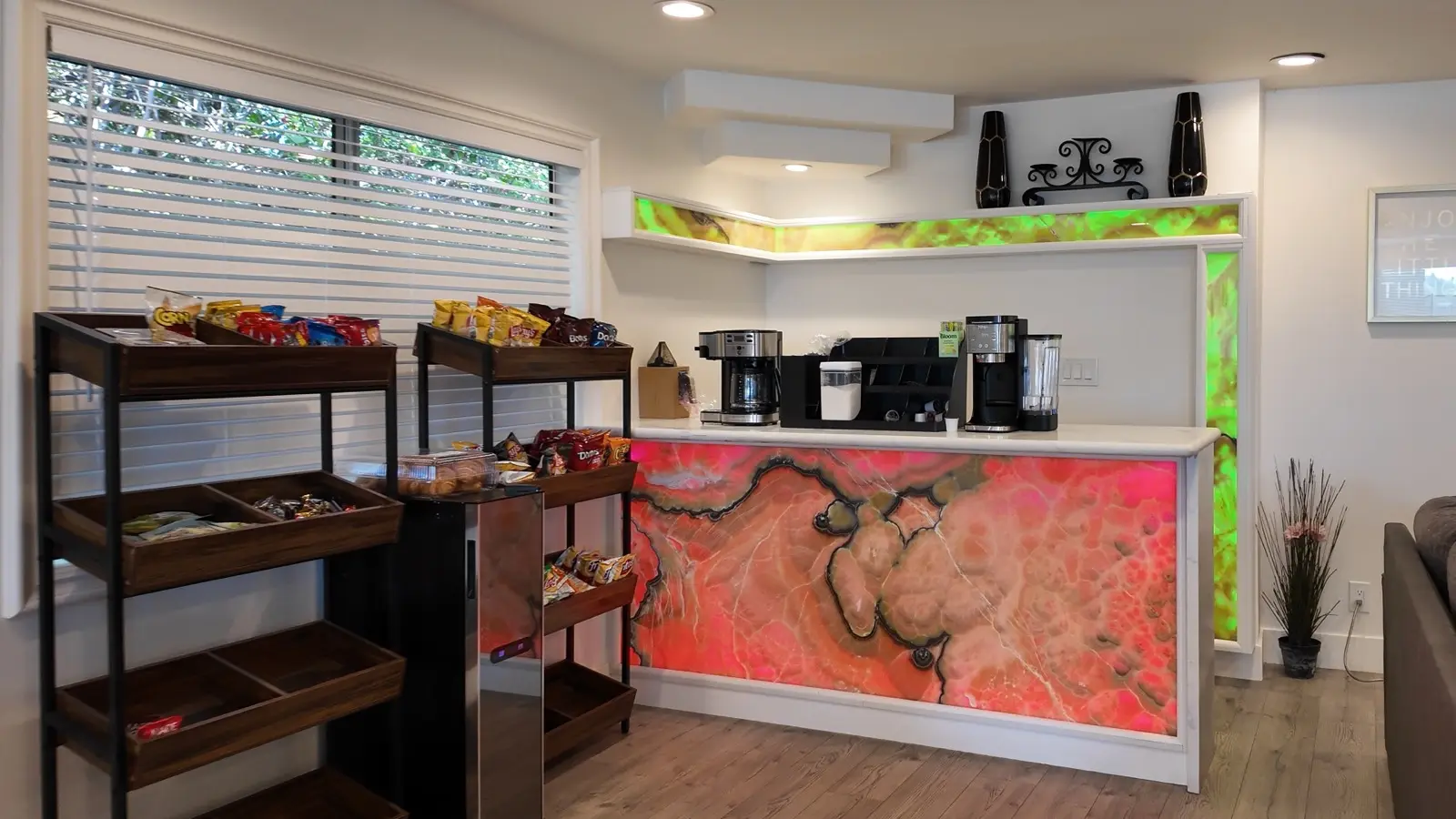 Coffee and snack bar inside the LACATC treatment center